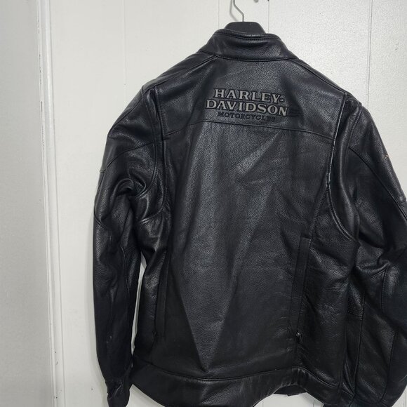 Men's Harley Davidson Leather Jacket Medium - Picture 2 of 3